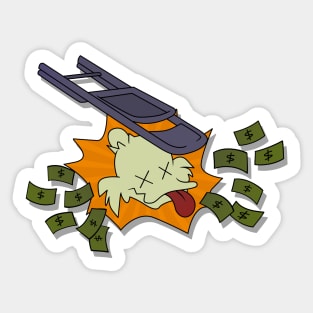 Down with Scrooge! Sticker